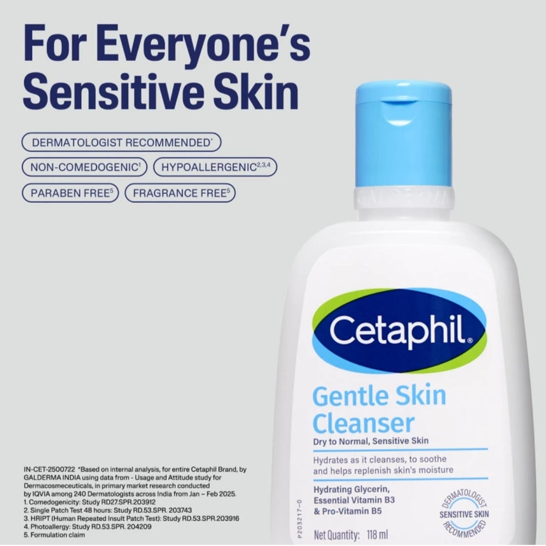 Cetaphil gentle cleanser 118ml pack